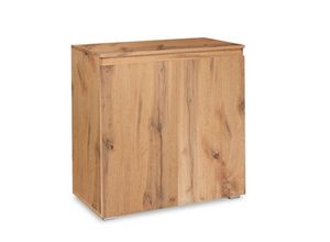 4251182706464 - Caesaroo - Kleiderschrank 80 cm Golden Oak mit zwei Türen Serie Yoko Golden Oak