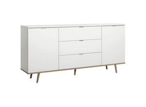 4251182708475 - - Kommode Sideboard Stauraumkommode Buffet ca 180 cm göteborg 51 Weiß   Sonoma 