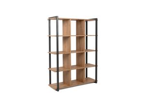 4251182709717 - Regal DENVER (BHT 107x145x40 cm) BHT 107x145x40 cm braun Standregal Bücherregal Bücherregal Schuhregal