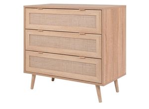 4251182710690 - - Kommode Beistellkommode Schubladenkommode ca 80 x 80 x 40 cm bali 03A Sonoma 