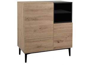 4251182710805 - - Kommode Sideboard Beistellkommode grifflos 80 x 90 x 40 cm nola 01A Artisan Ei