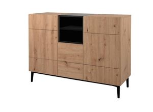 4251182710812 - Kommode Sideboard Beistellkommode grifflos 120 x 90 x 40 cm nola 01B Artisan e