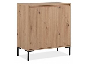 4251182713622 - - Kommode Sideboard Stauraum Beistellkommode grifflos korsika Artisan Eiche Nb 