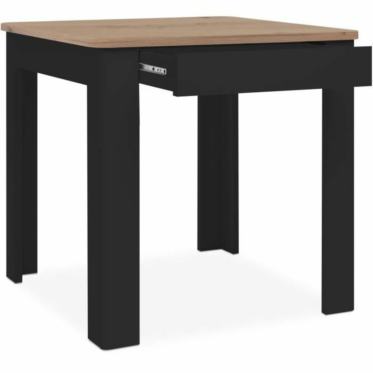 4251182719297 - Esstisch Oslo Schwarz 80 x 77 x 80 cm Eg