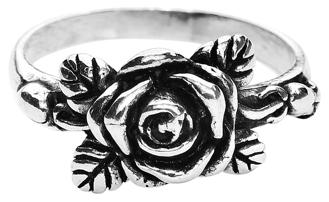 4251189204826 - Rose Ring schwarz silberfarben