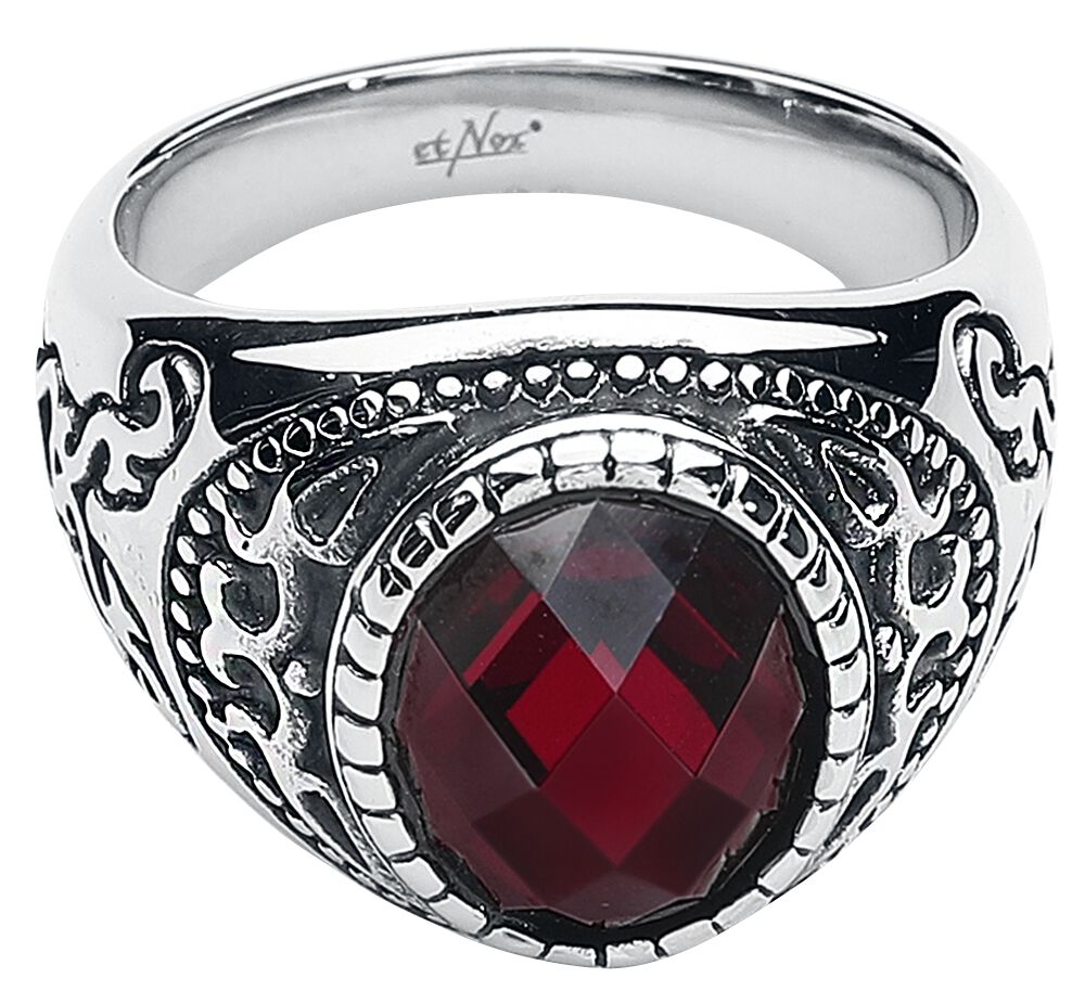 4251189258058 - Dark Ruby Ring silberfarben rot 4251189258058 - Dark Ruby Ring silberfarben rot