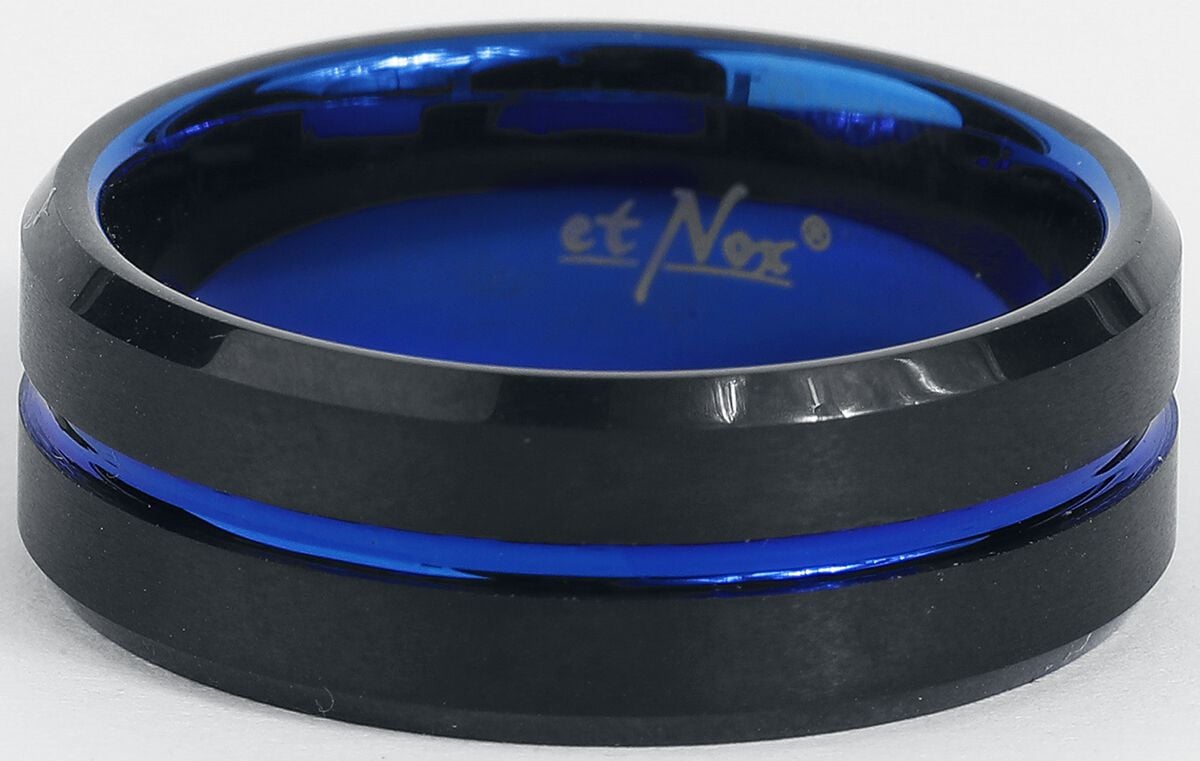4251189280554 - Blue Line Ring schwarz blau 4251189280554 - Blue Line Ring schwarz blau