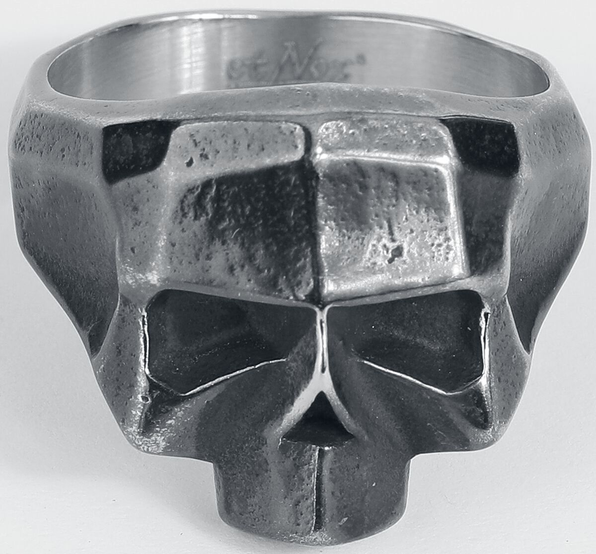 4251189280806 - Dirty Skull Ring schwarz