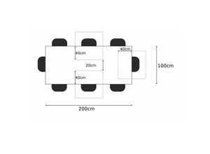 4251213504328 - Esstisch Sheesham 200x100x76 walnuss lackiert DUKE 101 - dunkelbraun