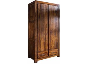 4251213509620 - Massivmoebel24 - Garderobe Sheesham 100x61x200 life honey lackiert metro life 117 - braun