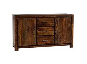 4251213509910 - Sideboard Sheesham 145x45x85 life honey lackiert METRO LIFE 131 - braun