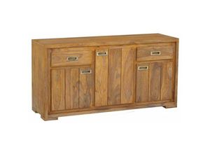 4251213511340 - Massivmoebel24 - Sideboard Sheesham 148x47x75 braun geölt nature brown 857 - braun