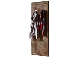 4251213512880 - Massivmoebel24de - Wandgarderobe Sheesham 55x3x150 grau geölt nature grey 001 - grau