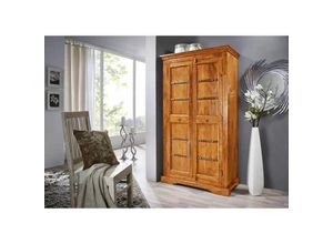 4251213517137 - Massivmoebel24de - Schrank Akazie 97x50x176 honig lackiert oxford 0401 - hellbraun