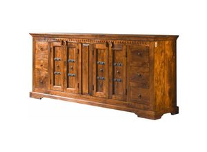 4251213517564 - Massivmoebel24de - Sideboard Akazie 212x50x92 honig lackiert oxford 0414 - hellbraun