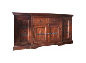 4251213517649 - Massivmoebel24de - Sideboard Akazie 160x45x85 nougat lackiert oxford 902 - dunkelbraun