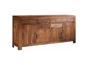 4251213520090 - Sideboard Akazie 200x45x90 golden honey lackiert SHAMAN 41 - hellbraun