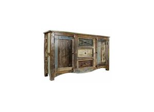 4251213523442 - Sideboard Altholz 150x38x85 mehrfarbig lackiert nature of spirit 05 - mehrfarbig