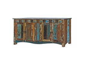 4251213523466 - Massivmoebel24de - Sideboard Altholz 178x42x88 mehrfarbig lackiert nature of spirit 40 - mehrfarbig