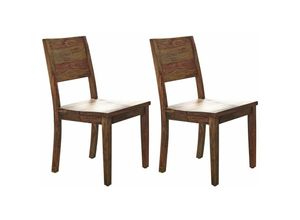 4251213529789 - Buddha Stuhl 115 2er Set Sheesham geölt natur - braun