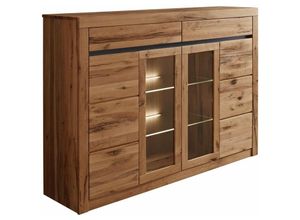 4251213542252 - Massivmoebel24de - Highboard Wild- Zerreiche 170x45x125 natur geölt montreux 112 - natur