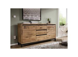 4251213542320 - Massivmoebel24 - Sideboard Wildeiche 175x45x85 natur geölt villanders 109 - natur