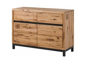 4251213542344 - Massivmoebel24 - Sideboard Wildeiche 120x45x85 natur geölt villanders 111 - natur