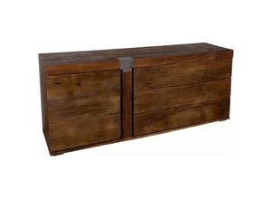 4251213542603 - Sideboard Mango 180x45x75 braun lackiert Amsterdam 11