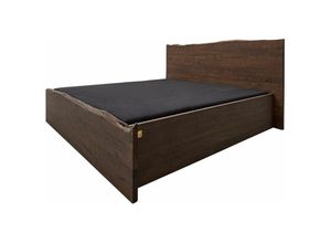 4251213543747 - Massivmoebel24 - Bett Akazie 160x200x105 braun lackiert pure acacia 002 - braun