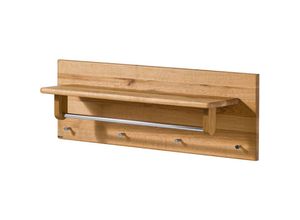 4251213544195 - Massivmoebel24 - Garderobe Wildeiche 81x30x24 natur geölt linz 15 - natur