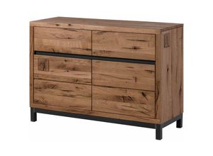 4251213544737 - Sideboard Wildeiche 120x45x85 Tabacco brown geölt villanders 311 - braun