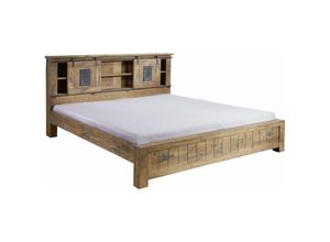 4251213547325 - Massivmoebel24de - Bett Mango 180x200 natur lackiert railway 143 - natur