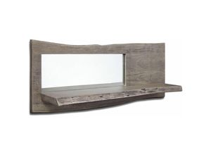 4251213549930 - Massivmoebel24 - Wandregal Akazie 101x22x38 grau lackiert pure acacia 907 - grau