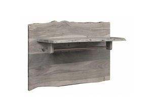 4251213550004 - Massivmoebel24 - Garderobe Akazie 100x32x60 grau lackiert pure acacia 915 - grau