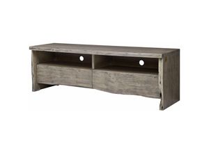 4251213550042 - Massivmoebel24 - TV-Board Akazie 151x45x50 grau lackiert pure acacia 403 - grau