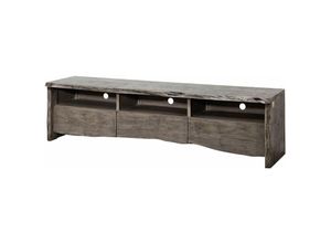 4251213550059 - Massivmoebel24 - TV-Board Akazie 191x45x50 grau lackiert pure acacia 404 - grau