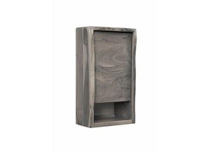 4251213550400 - Massivmoebel24 - Hängeschrank Akazie 40x20x70 grau lackiert pure acacia 602 - grau