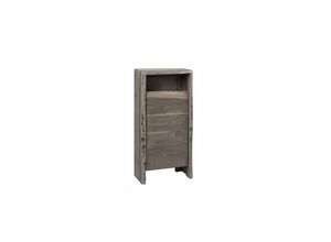 4251213550424 - Massivmoebel24de - Unterschrank Akazie 40x20x80 grau lackiert pure acacia 604 - grau