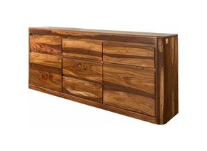 4251213551841 - Sideboard Sheesham 185x40x80 walnuss gewachst toronto 202 - walnussbraun