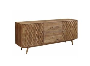 4251213557430 - Massivmoebel24de - Sideboard Akazie 180x42x75 natur lackiert mosayk 100 - natur