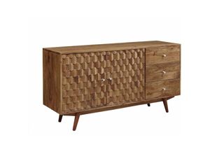 4251213557492 - Sideboard Akazie 145x42x75 natur lackiert MOSAYK 106 - natur