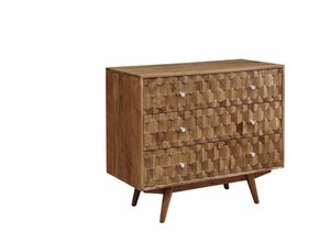 4251213557508 - Massivmoebel24de - Kommode Akazie 88x42x75 natur lackiert mosayk 107 - natur