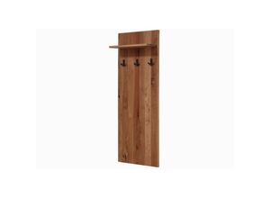 4251213557621 - Massivmoebel24 - Wandgarderobe Wildeiche 140x20x50 tabacco geölt villanders 333 - braun