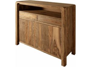 4251213559274 - Massivmoebel24de - Sideboard Sheesham 120x45x100 braun geölt bueno 1005 - braun