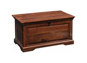 4251213560201 - Massivmoebel24 - Truhe Akazie 90x50x50 nougat lackiert oxford 323 - dunkelbraun
