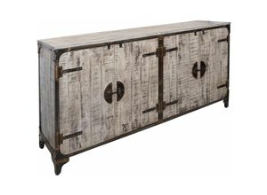 4251213560737 - Massivmoebel24 - Sideboard Mango 180x40x89 braun lackiert tokyo 207 - braun