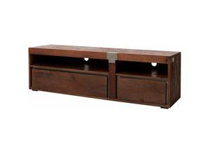 4251213561581 - Massivmoebel24 - TV-Board Mango 180x48x55 braun lackiert Amsterdam 25 - braun