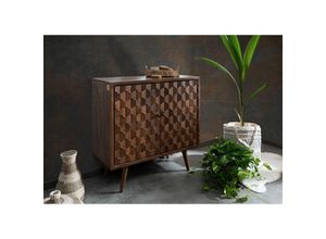 4251213562588 - Massivmoebel24 - Kommode Mango 94x46x94 braun lackiert stilmöbel 109 - braun