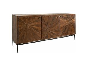 4251213562595 - Massivmoebel24 - Sideboard Mango 183x46x84 braun lackiert stilmöbel 110 - braun