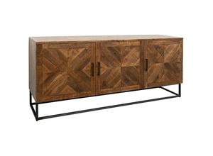 4251213562649 - Massivmoebel24 - Sideboard Mango 183x46x84 braun lackiert stilmöbel 116 - braun